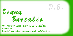 diana bartalis business card